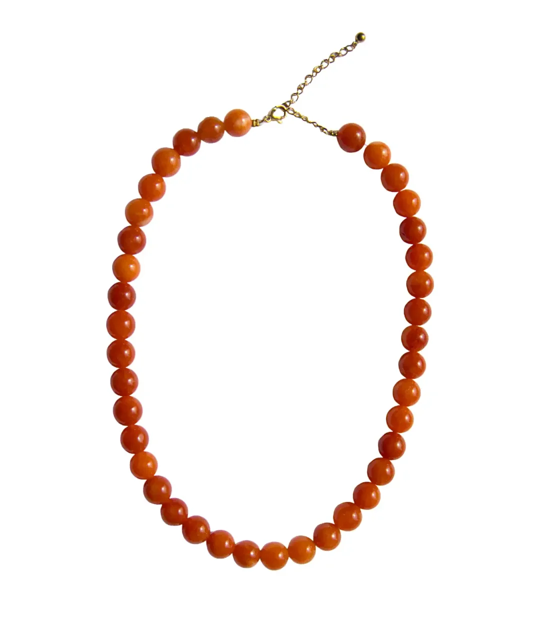 glaskralen-ketting-oranje